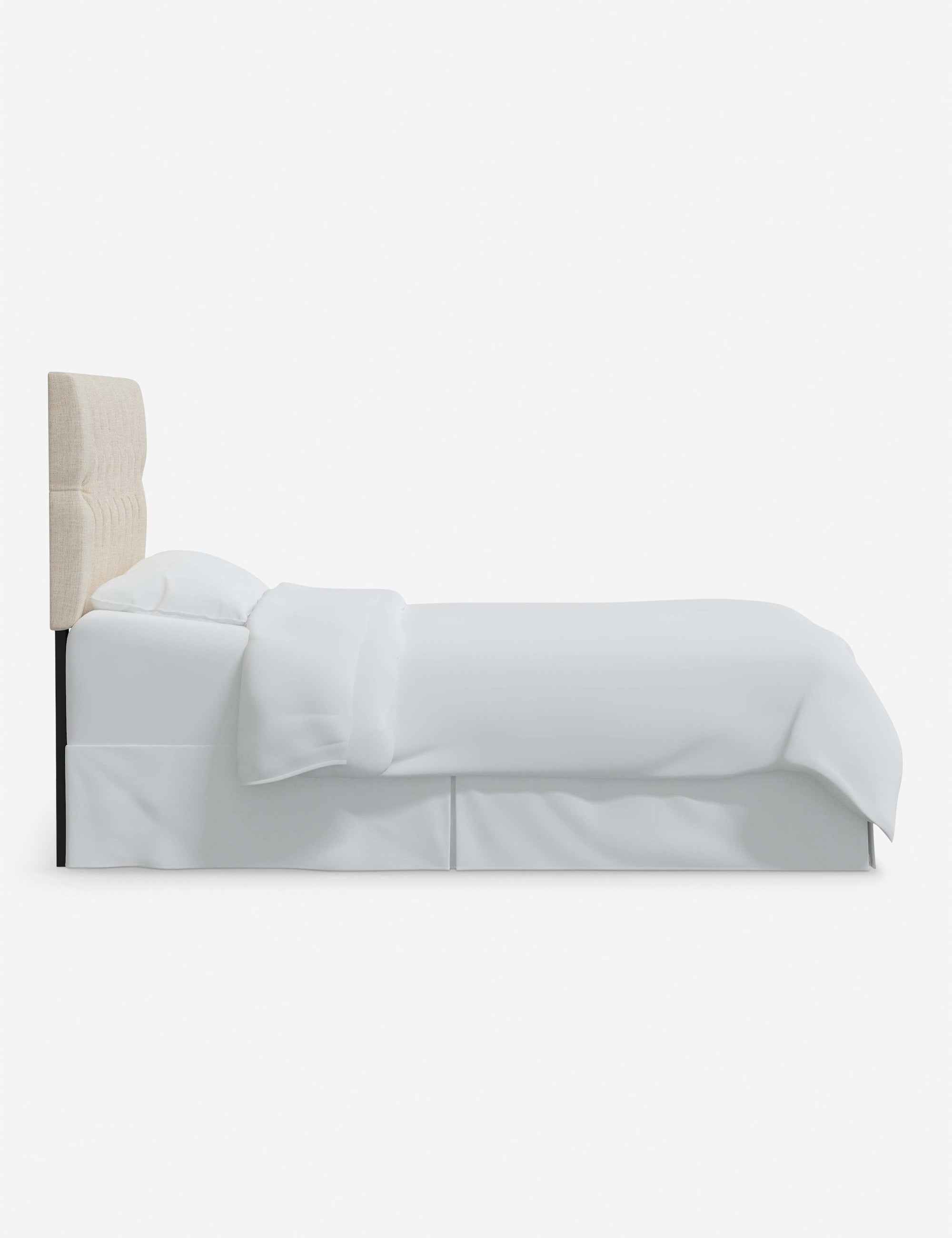 Stylish Aliyah Upholstered Headboard - Queen Size Bed Frame with Nailhead Trim - Perfect for Master Bedroom, Guest Room & Home Decor