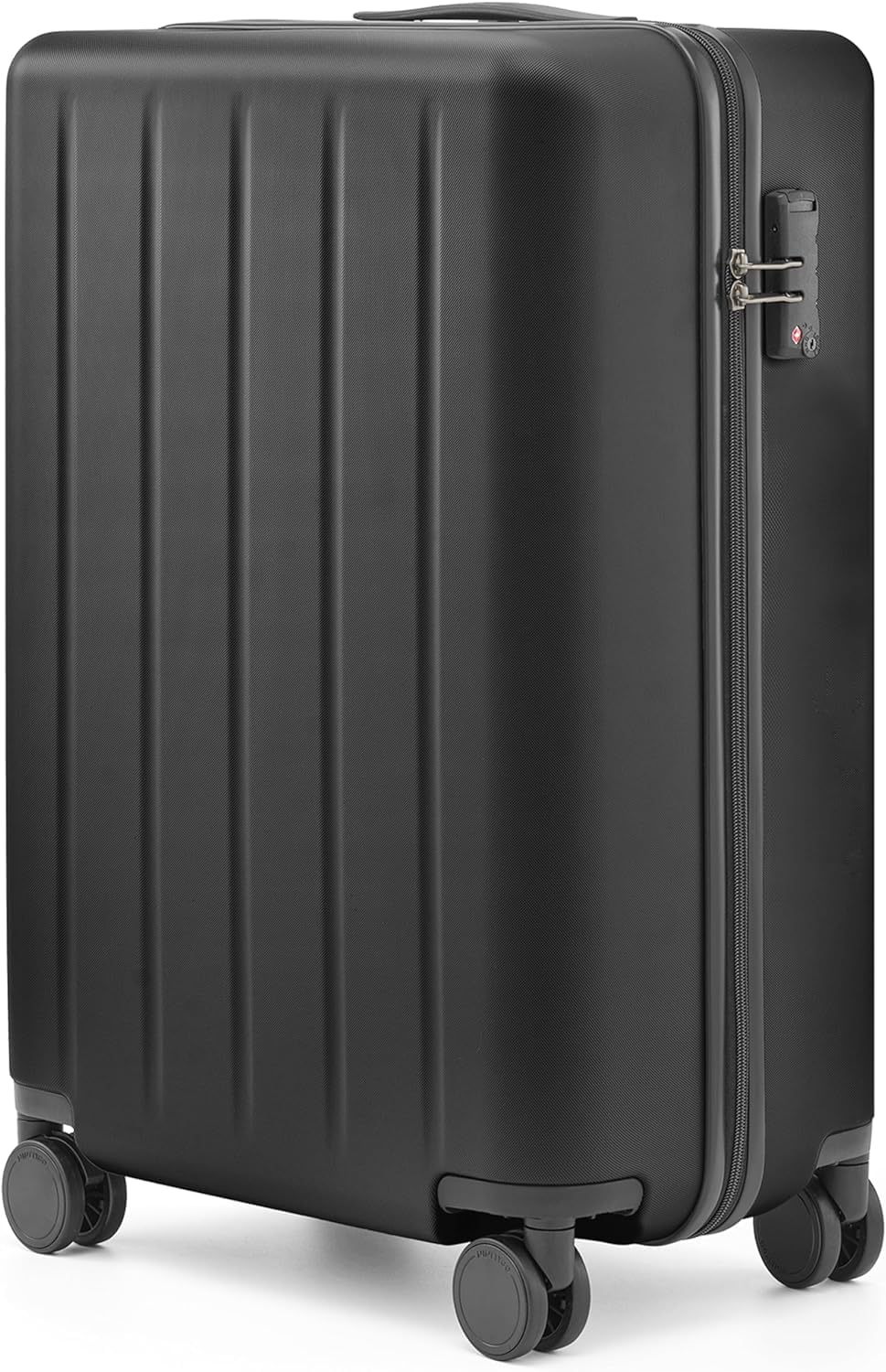 NINETYGO 20-Inch Hardside Carry-On Luggage with Spinner Wheels | Airline Approved Lightweight Suitcase with TSA Lock (22x14x9 Inches, Midnight Black) - Perfect for Business Trips, Weekend Getaways & Air Travel