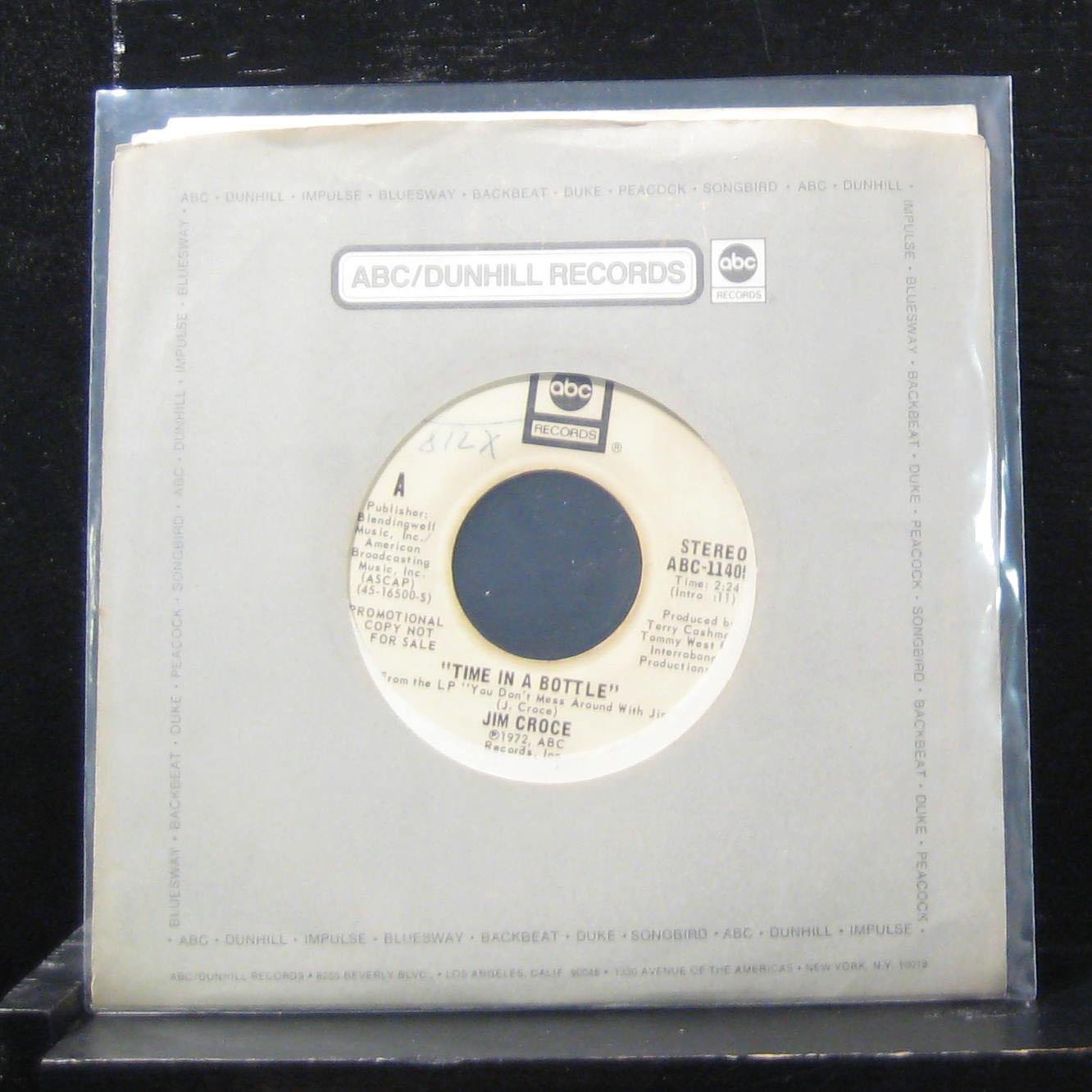 Jim Croce: Hard Time Losin' Man / Time in a Bottle - Vintage Vinyl Record for Music Collectors & 70s Rock Fans - Perfect for Home Listening, Gifts & Retro Music Nights