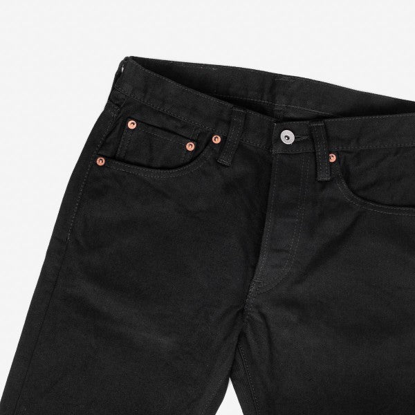 Iron Heart IH 777S 142bb 14oz Selvedge Denim Slim Tapered Cut Jeans - Black/Black | Premium Raw Denim for Men | Perfect for Casual Wear, Motorcycle Riding & Urban Fashion