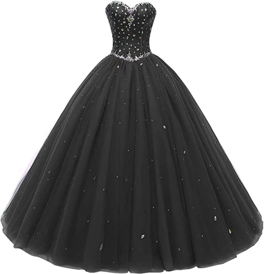 Elegant Sweetheart Neckline Ball Gown Tulle Quinceanera Dress for Women - Perfect for Prom, Homecoming, and Formal Events
