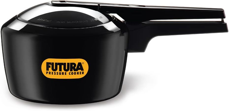 Hawkins Futura Hard Anodized Aluminum Pressure Cooker 2L - Fast & Safe Cooking for Soups, Stews & Rice | Durable Kitchen Essential for Home Chefs