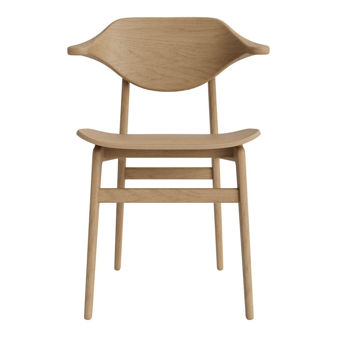 Bufala Dining Chair - Modern Wooden Dining Room Chair with Upholstered Seat - Perfect for Kitchen, Dining Room, and Home Office