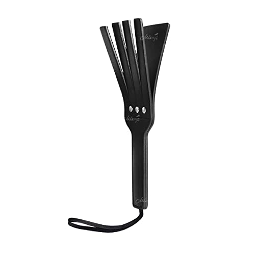 Premium Leather BDSM Spanking Paddle for Adults - SM Play Toy for Couples, Soft Impact Sensation - Perfect for Roleplay & Sensual Exploration (Black)