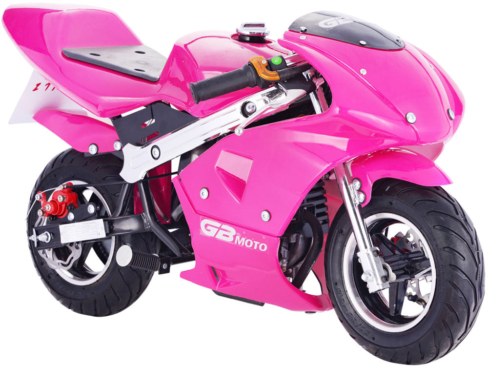40cc Mini Pocket Bike 4 Stroke Gas-Powered - Lightweight & Fast for Adults & Teens - Perfect for Backyard Racing, Off-Road Trails & Recreational Riding