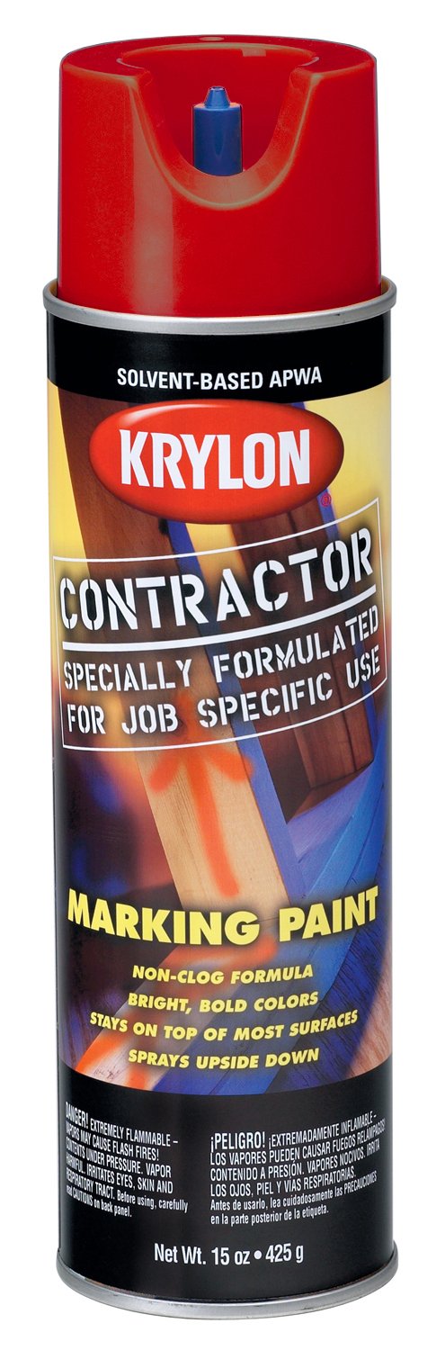 Marking Paint Spray - 15oz Bright Red for Construction, Landscaping & Utility Marking | High-Visibility, Fast-Drying Aerosol Paint