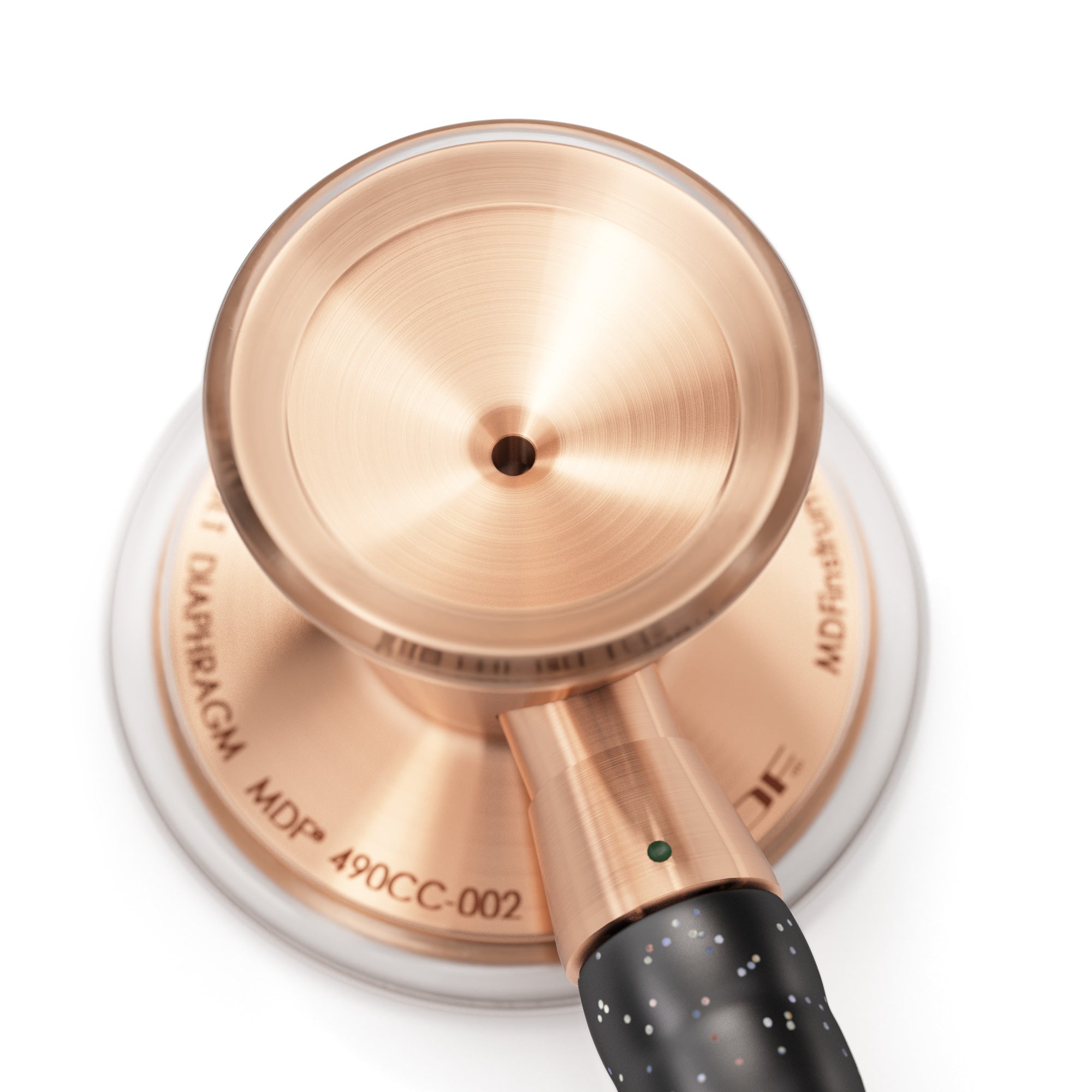 ProCardial® Titanium Cardiology Stethoscope - Black Glitter & Rose Gold Finish | Premium Medical Stethoscope for Doctors, Nurses & Healthcare Professionals | Ideal for Cardiology, ER & Clinical Use