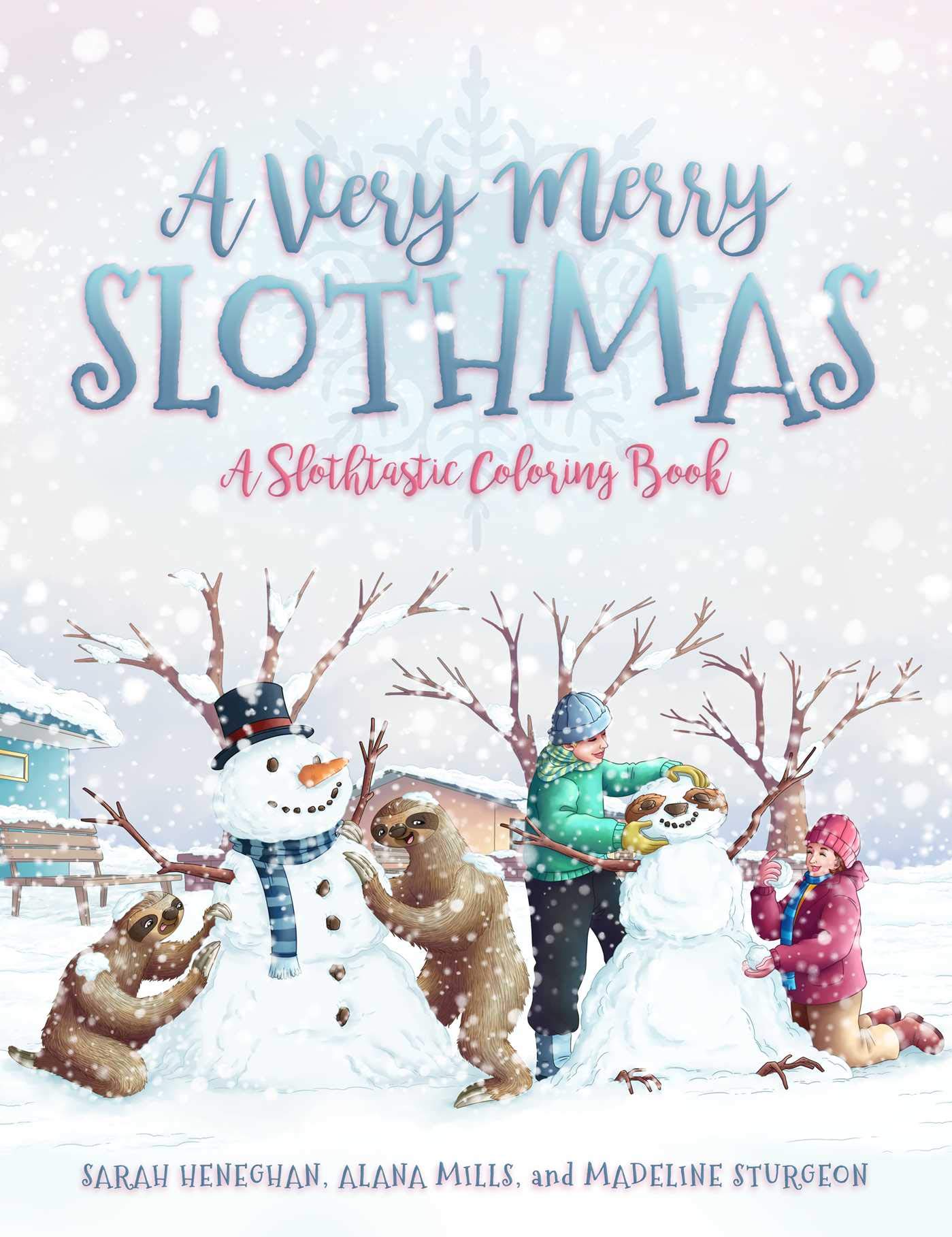 A Very Merry Slothmas: Sloth-Themed Christmas Coloring Book for Adults - Relaxing Holiday Activity & Stress Relief Gift