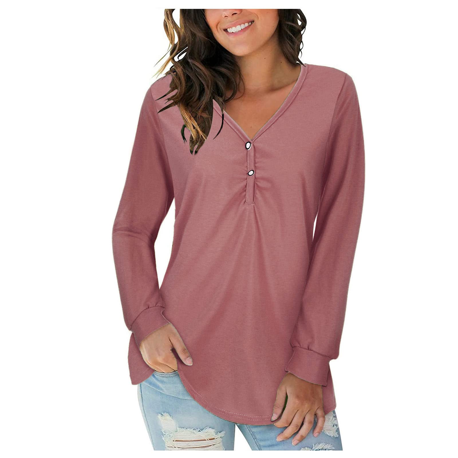 Women's Long Sleeve Flowy Tunic Top - Elegant Lace Crochet Blouse for Casual & Dressy Occasions | Warm Thermal Sweatshirt for Fall & Winter | Perfect for Office, Date Night & Holiday Gatherings