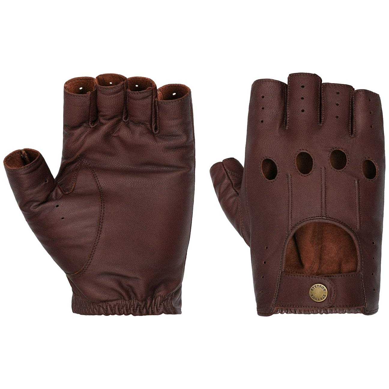 Stetson Men's Summer Oily Goat Nappa Leather Gloves - Durable & Breathable for Outdoor Activities, Driving & Casual Wear