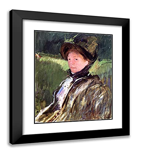 Black Modern Wood Frame with Double Matting
