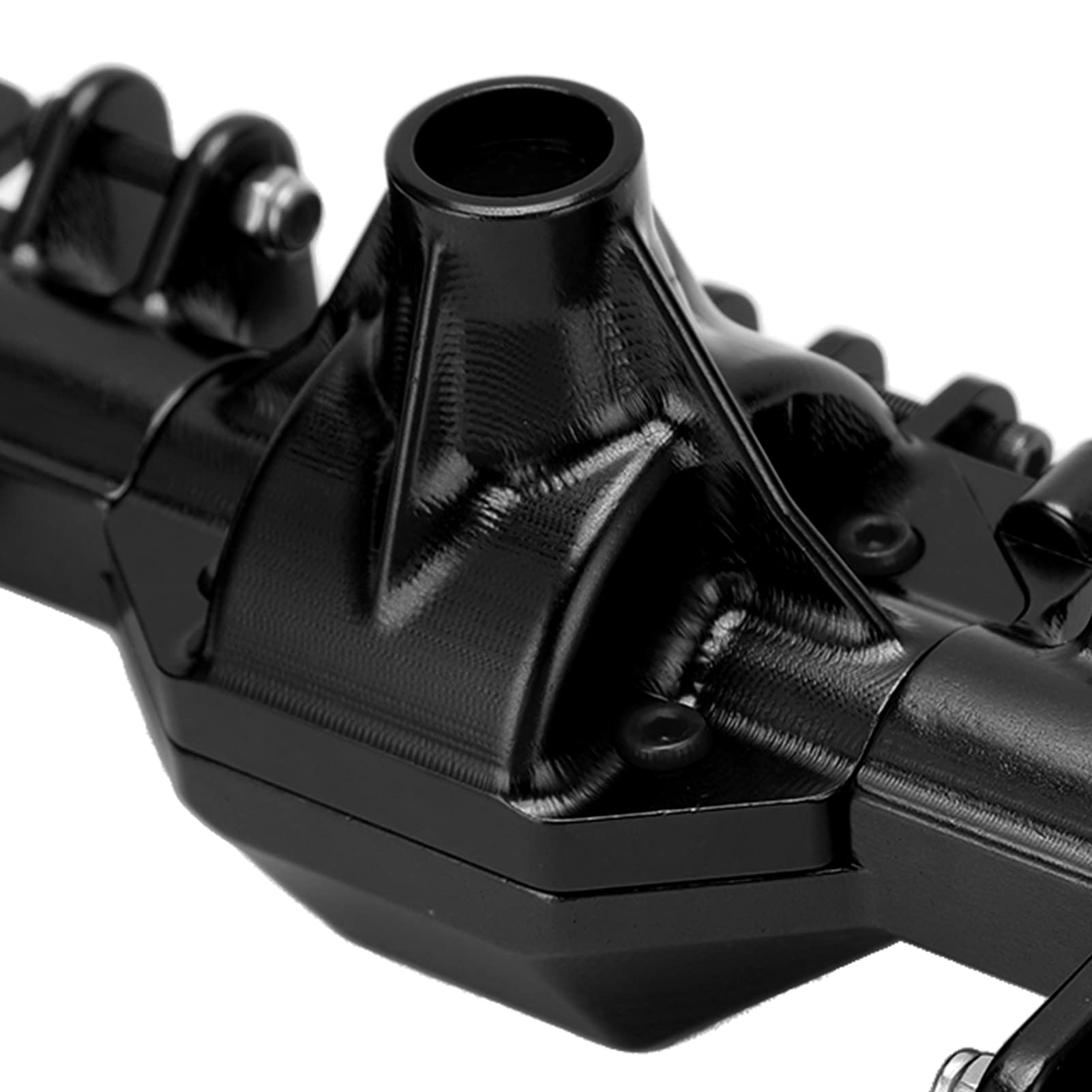 LMT 1/8 Scale RC Car Replacement Metal Axle Housing - Black RC Truck Axle Bridge Shell Upgrade Part for Off-Road Bashing & Crawling