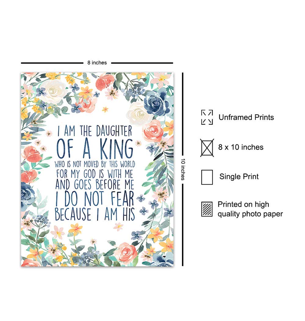 Inspirational Bible Verse Wall Art - Christian Home Decor for Bedroom & Gifts