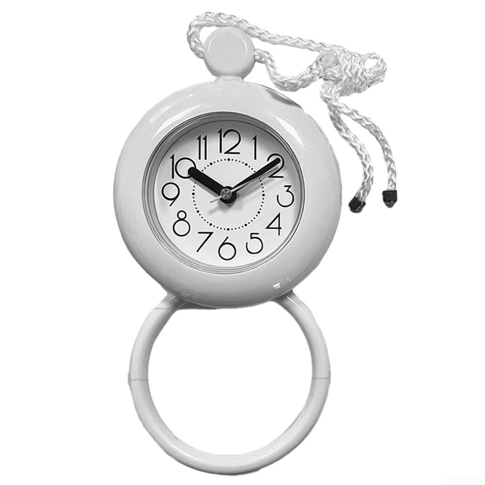 Waterproof Multipurpose Bathroom Clock - Hangable Design for Kitchen, Bedroom & Living Room - Perfect for Shower, Gym Locker & Outdoor Use