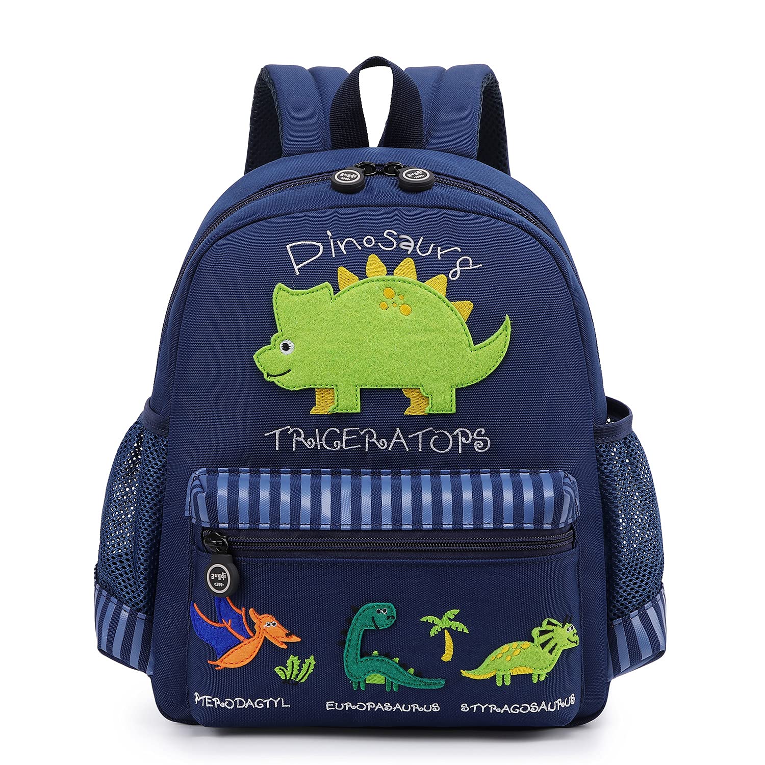 **3D Dinosaur Kids Backpack - Waterproof Toddler Backpack for Boys & Girls, Cute Zoo Themed School Bag for Preschool & Daycare (Deep Blue)** - Perfect for School, Travel & Outdoor Adventures
