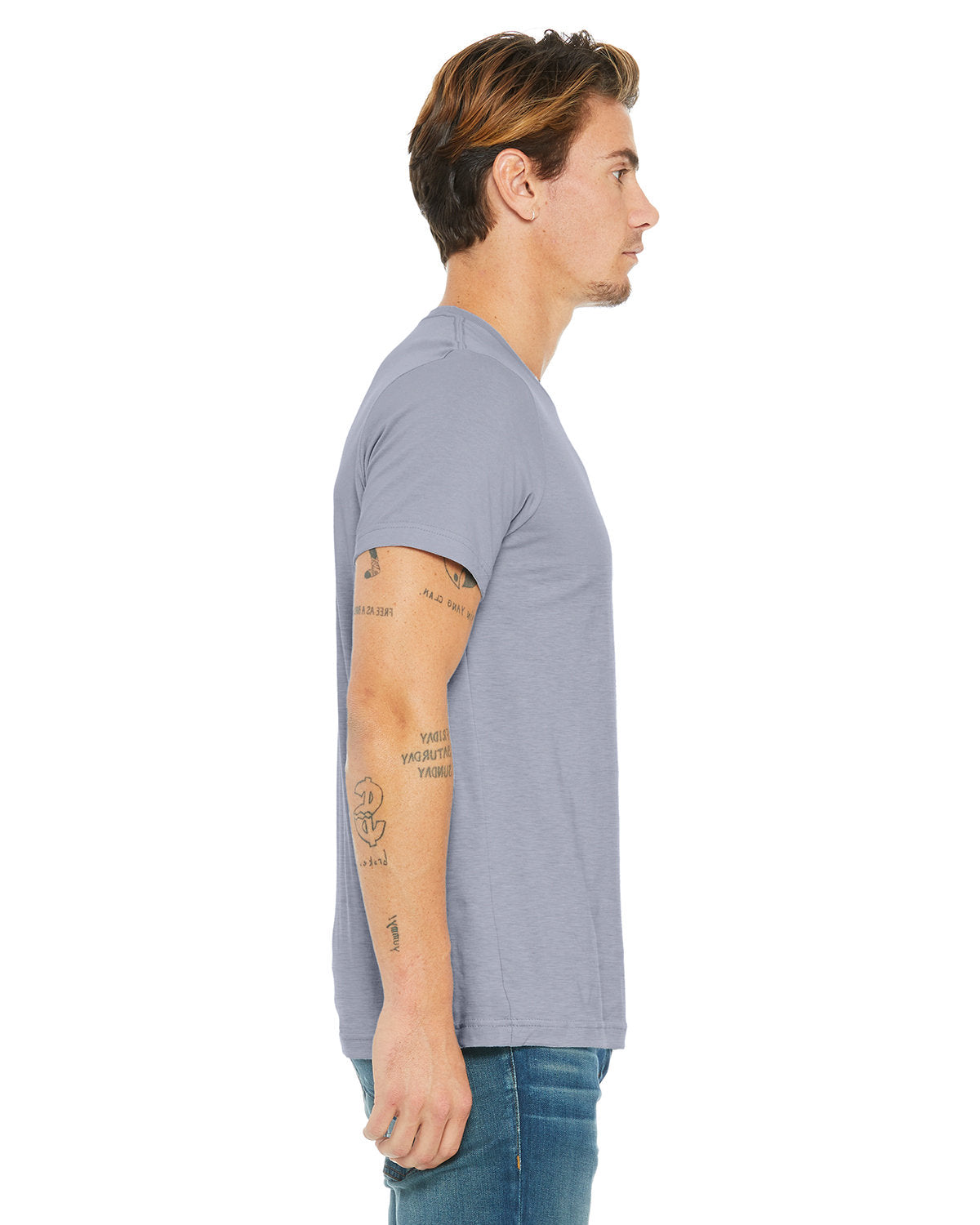 Bella + Canvas 3001CVC Unisex Heather CVC Crew Neck T-Shirt - Soft Cotton Blend Tee for Men & Women - Perfect for Casual Wear, Screen Printing & Everyday Outfits