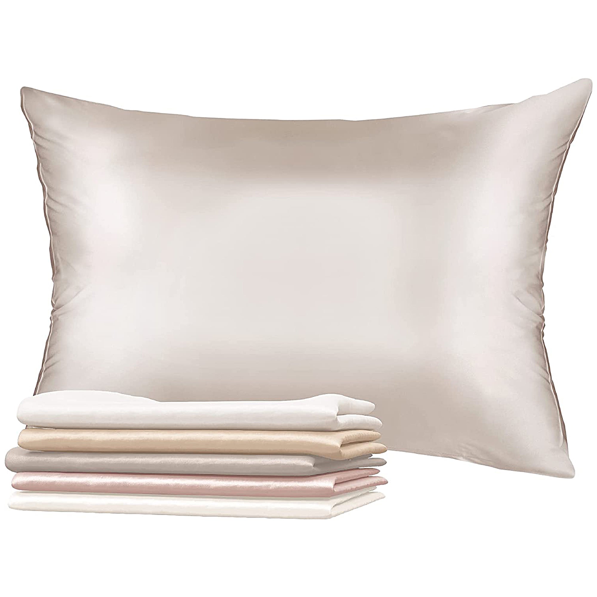 Dreamzie 19 Momme Silk Pillowcase - Double Sided Luxury Silk for Hair & Skin Care - Anti-Aging & Hypoallergenic - Perfect for Beauty Sleep & Travel - Sold Individually