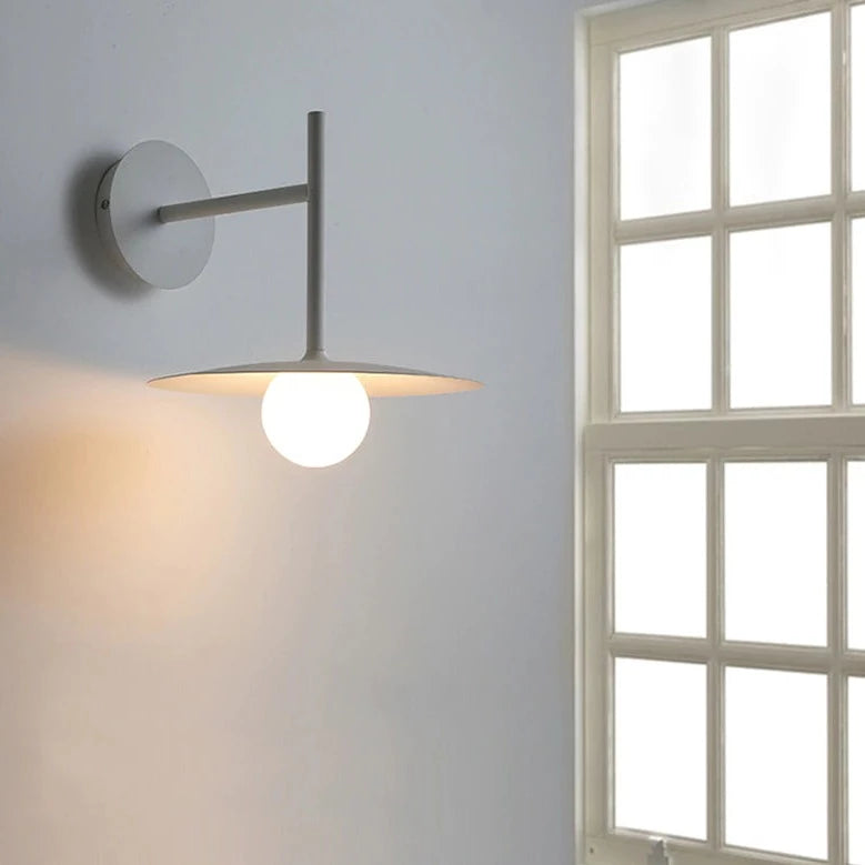 Vintage Iron Wall Lamp with Edison Bulb - Industrial Style Sconce for Bedroom, Living Room, or Hallway Lighting