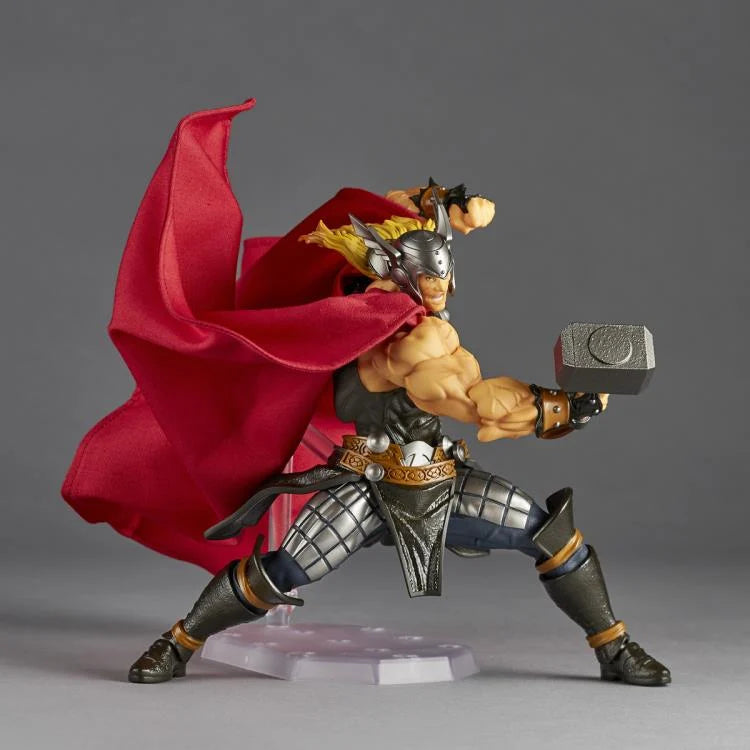 Amazing Yamaguchi Revoltech Action Figure - Thor NR018 - Highly Poseable Collectible for Marvel Fans & Display