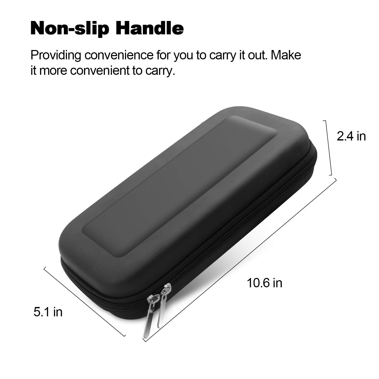 BOOGIIO Hard Shell Travel Carrying Case for Nintendo Switch - Protective Storage with 10 Game Card Holders | Portable Pouch for Switch Console & Accessories | Perfect for Gaming On-The-Go, Travel Protection & Home Storage (Black)