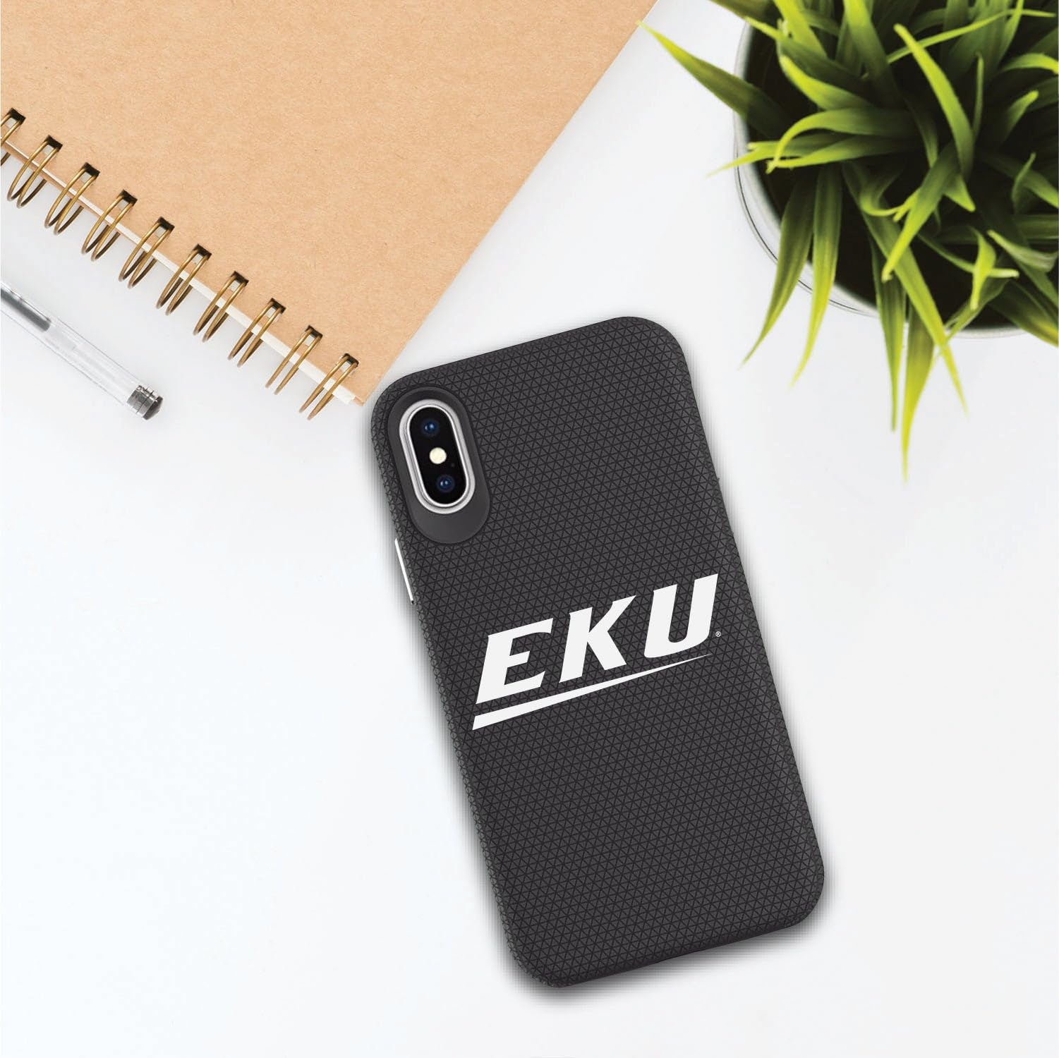 OTM Essentials Rugged Phone Case for iPhone 12 Mini - Shockproof Protective Cover with Eastern Kentucky University Design | Perfect for Outdoor Activities, Sports & Daily Use