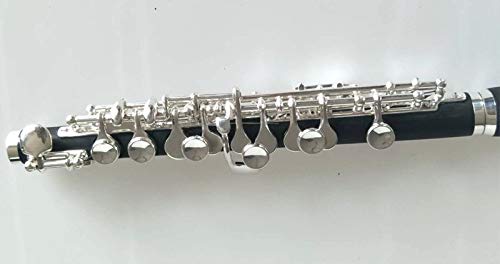 Professional Silver Plated Piccolo in C Key - Excellent Sound Quality & Advanced Technique for Band, Orchestra & Solo Performances