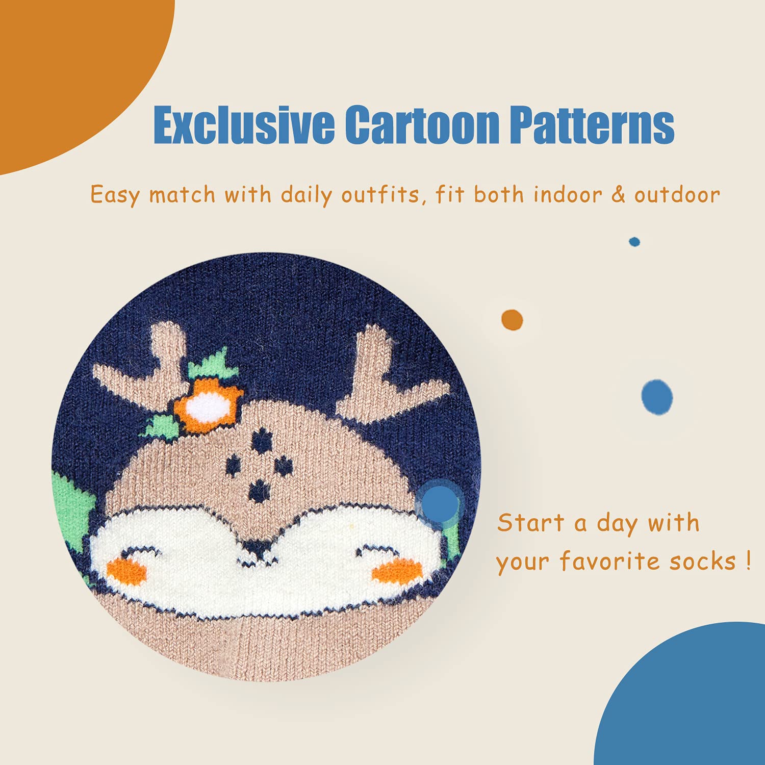 Warm Wool Thermal Crew Socks for Boys - 6 Pairs Winter Kids Socks for Cold Weather, Outdoor Activities & School