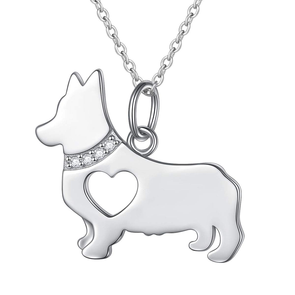 FLYOW 925 Sterling Silver Cute Animal Pendant Necklace for Women & Teen Girls - Perfect Birthday & Graduation Gift for Her | Elegant Everyday Wear & Special Occasions Jewelry