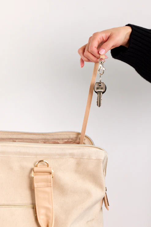 The Weekender Duffle Bag in Beige - Perfect for Travel, Gym & Weekend Getaways | Water-Resistant & Spacious Carry-On