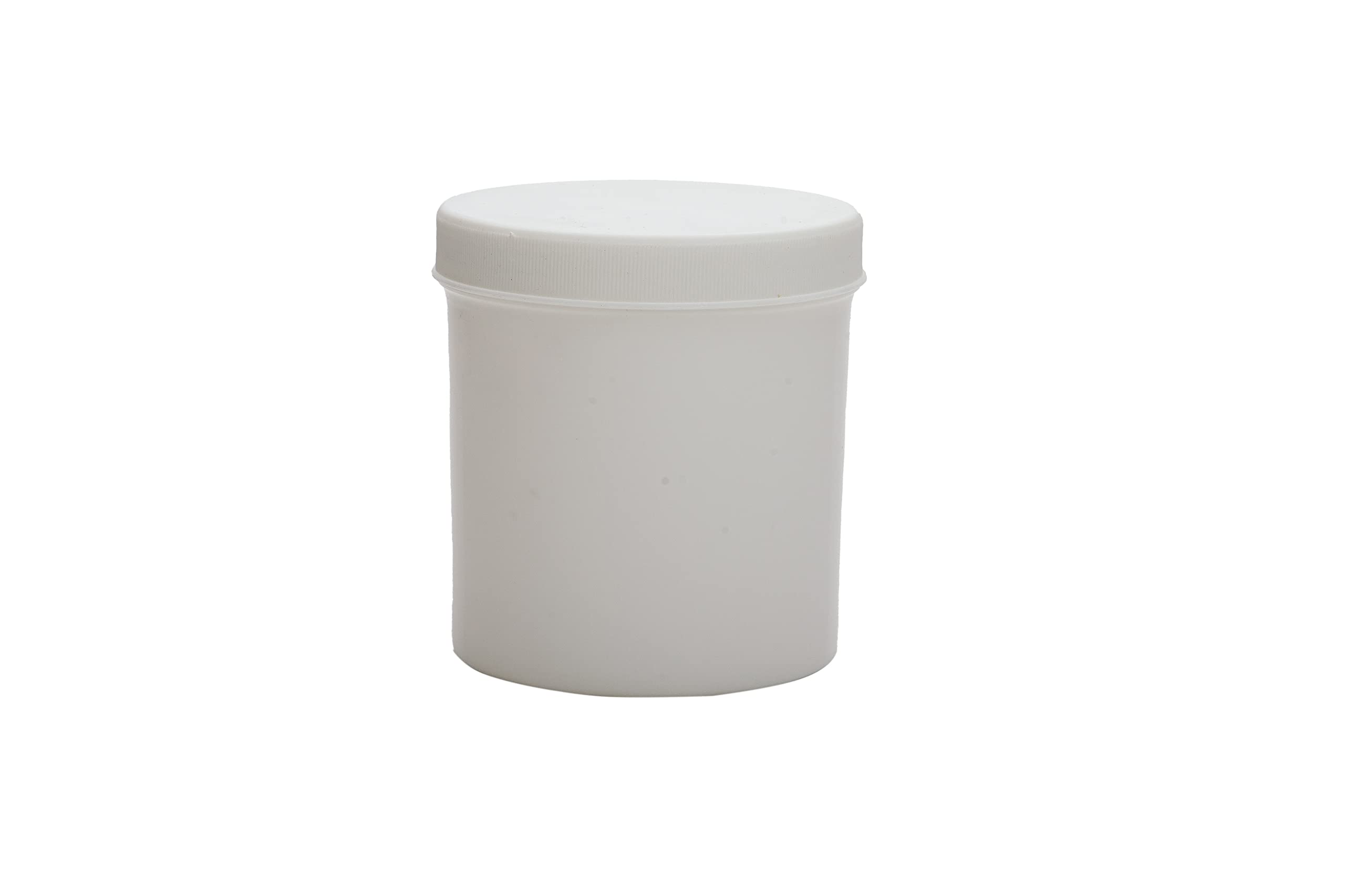 Refillable 16oz Plastic Ointment Jars with Screw-On Caps - 25-Pack Airtight Medical Storage Containers for Salves, Creams & DIY Skincare - Ideal for Home, Clinic & Travel Use