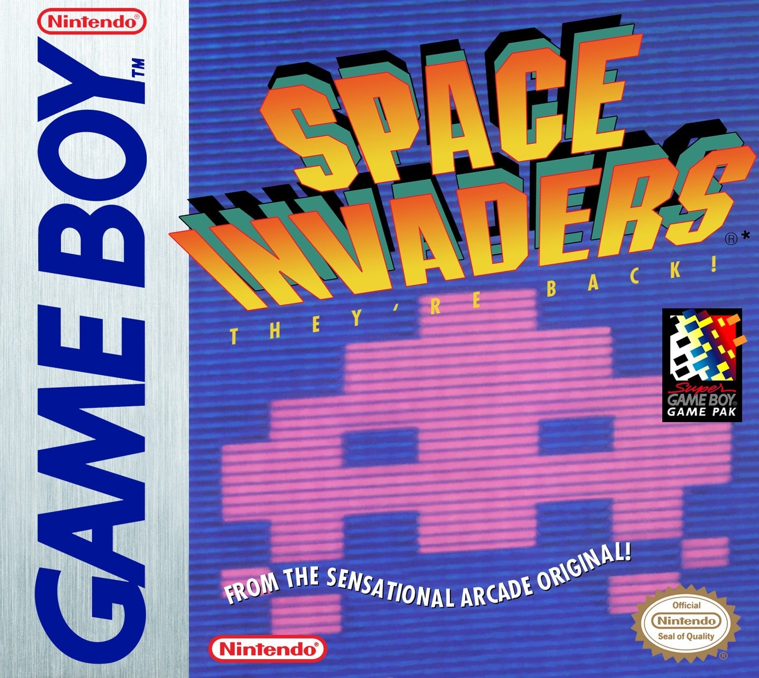 Original Space Invaders Retro Video Game (Gray Cartridge) - Classic Arcade Game for Nintendo, Atari & Retro Gaming Enthusiasts - Perfect for Collectors & Nostalgic Gaming Nights