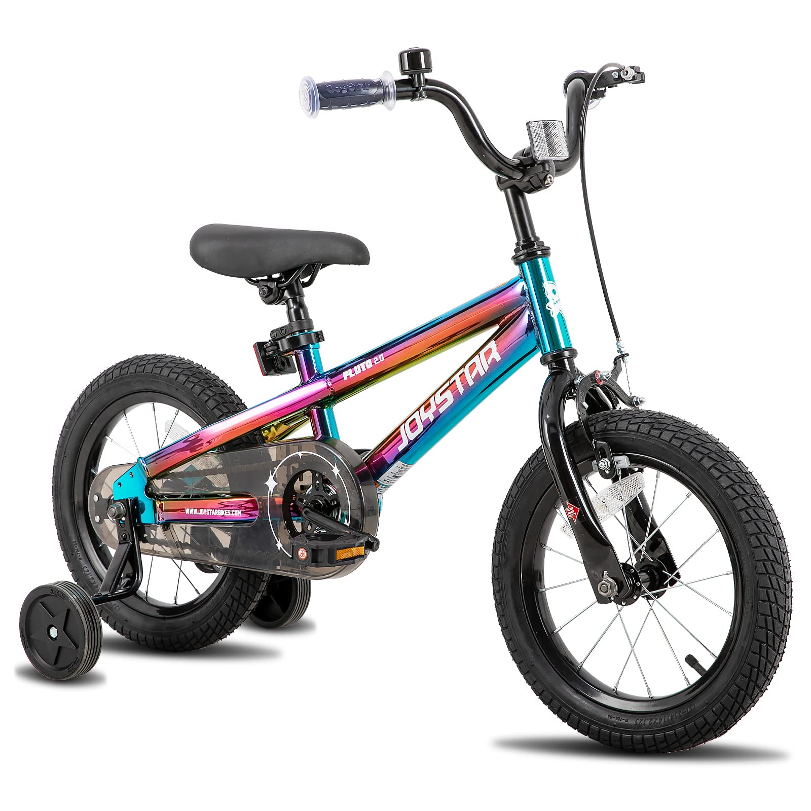 JOYSTAR Pluto Kids Bike for Boys & Girls Ages 3-13 - 12/14/16/18/20 Inch Children's Bicycle with Training Wheels & Kickstand - Perfect for Neighborhood Rides, Park Adventures & Learning to Cycle