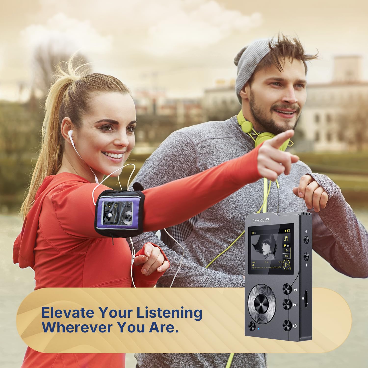 F20 HiFi MP3 Player with Bluetooth 5.2 - Lossless DSD High Resolution Digital Audio Player | 64GB Expandable to 256GB | Portable Music Player for Gym, Running, Travel & Workout