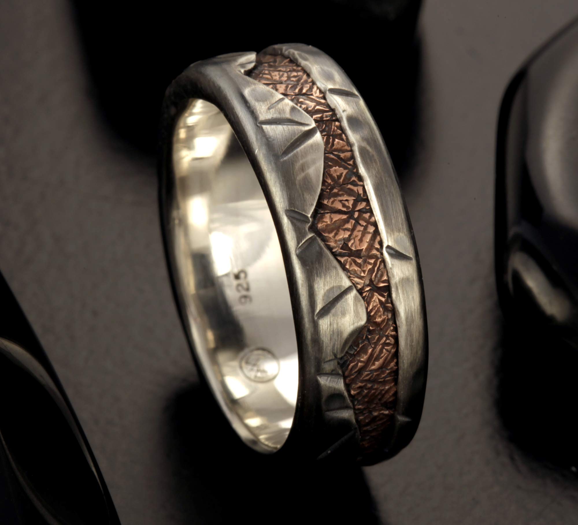 Unique Silver Men's Ring Band - Cool Handmade Jewelry Gift for Men (RS-1192) - Perfect for Weddings, Anniversaries & Special Occasions