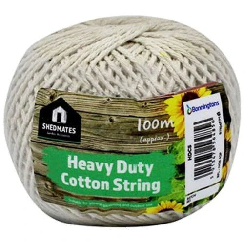 Premium Heavy Duty Cotton String - 100m (328ft) Natural Twine for Crafts, Gardening, Gift Wrapping & DIY Projects | Strong Multipurpose Rope for Home, Office & Outdoor Use