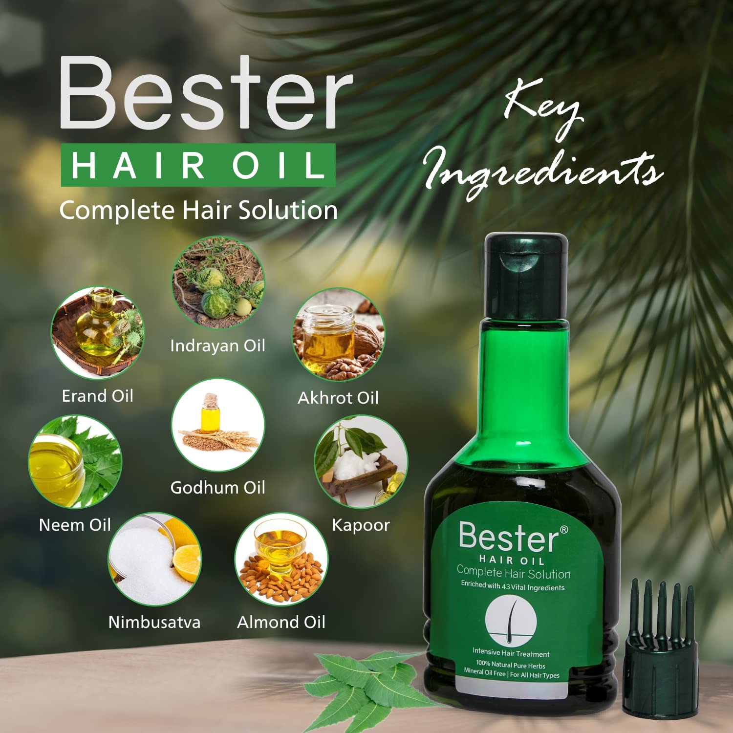 Best Hair Growth Oil for Women & Men - Natural Hair Care Treatment to Reduce Hair Fall & Dandruff - 100ml Bottle for Daily Scalp Nourishment & Stronger Hair - Perfect for Dry, Damaged Hair & Split Ends Repair