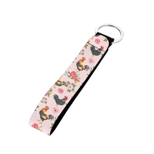 Floral Chickens Pink