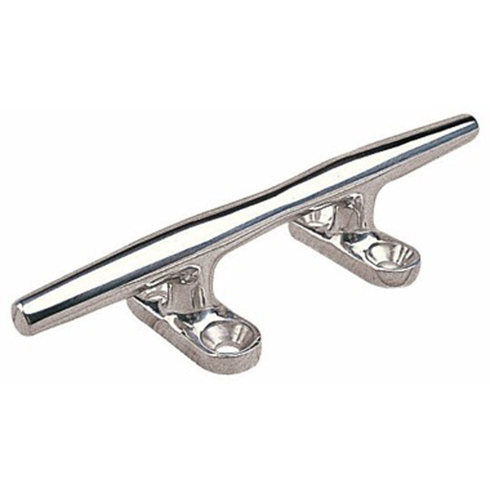 6-Pack Stainless Steel Open Base Cleat #041606 - Durable Marine Hardware for Boat Deck & Dock Installation