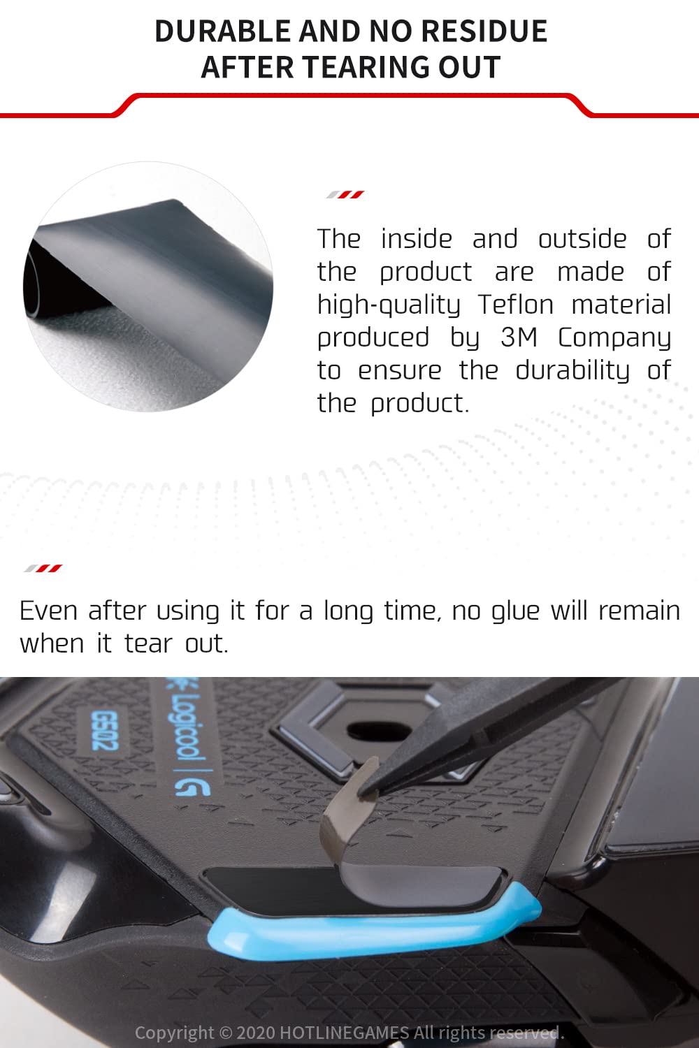 Ultra-Thin 0.23mm PTFE Mouse Feet Skates - 4 Sets for Logitech G Pro Wireless Gaming Mouse | Smooth Glide, Easy Installation, Protects Original Mouse Feet | Perfect for Competitive Gaming & Office Work