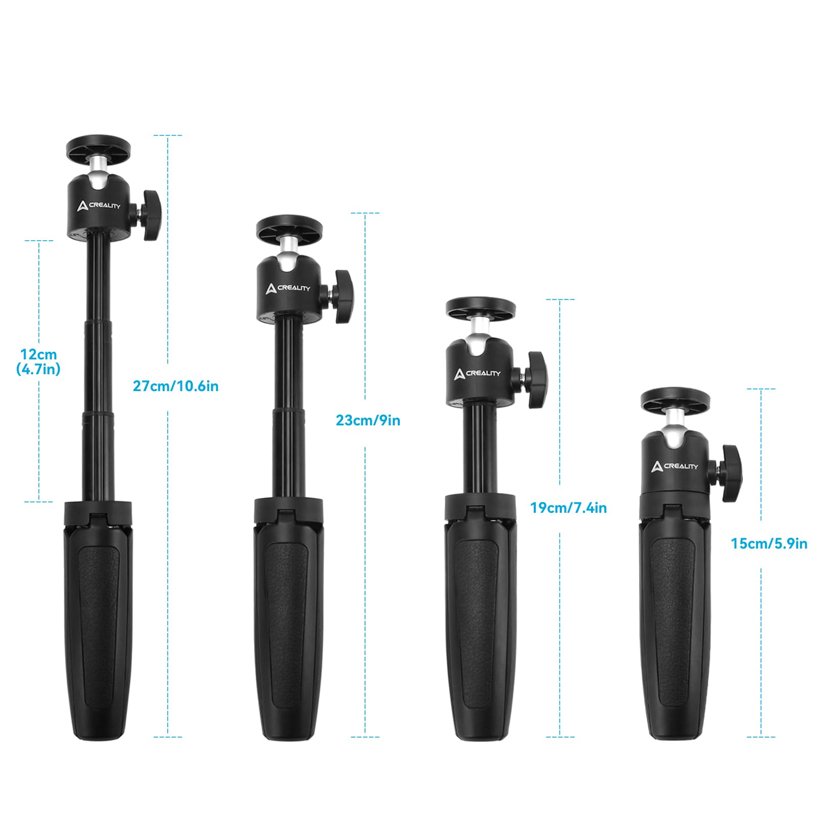 Creality 3D Scanner Tripod Holder for CR-Scan Otter & Raptor 3D Scanners - 1/4 Inch Standard Thread Mount - Perfect for 3D Scanning, Modeling, and Printing Projects
