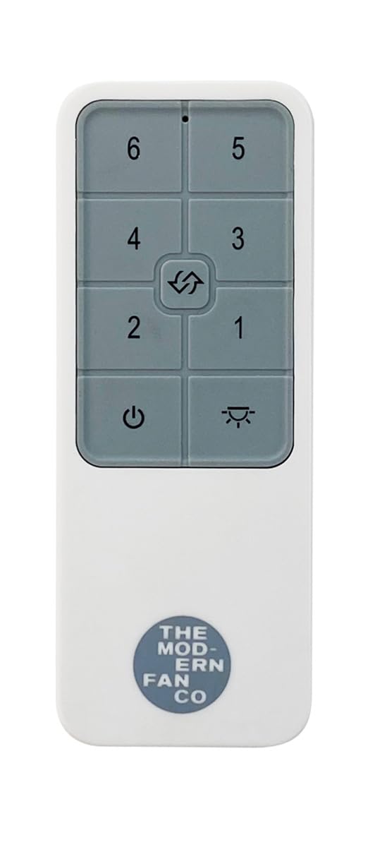 IC/Air3 DC 56英寸白色光泽吊扇配白色叶片和遥控器，适用于客厅、卧室和办公室