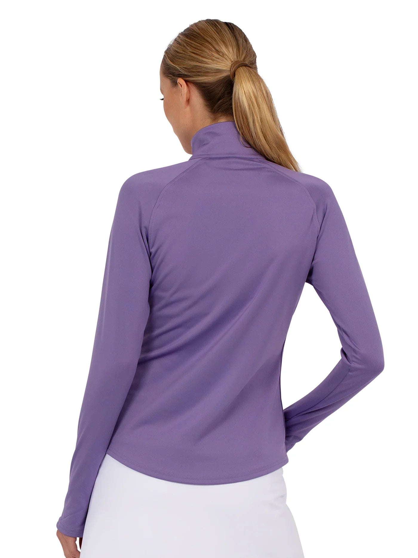 Inphorm Women's Performance Zone Half Zip Pullover Golf Shirt - Moisture Wicking, UV Protection & Breathable Activewear (Lavender Purple) | Perfect for Golf, Tennis, Running & Outdoor Sports