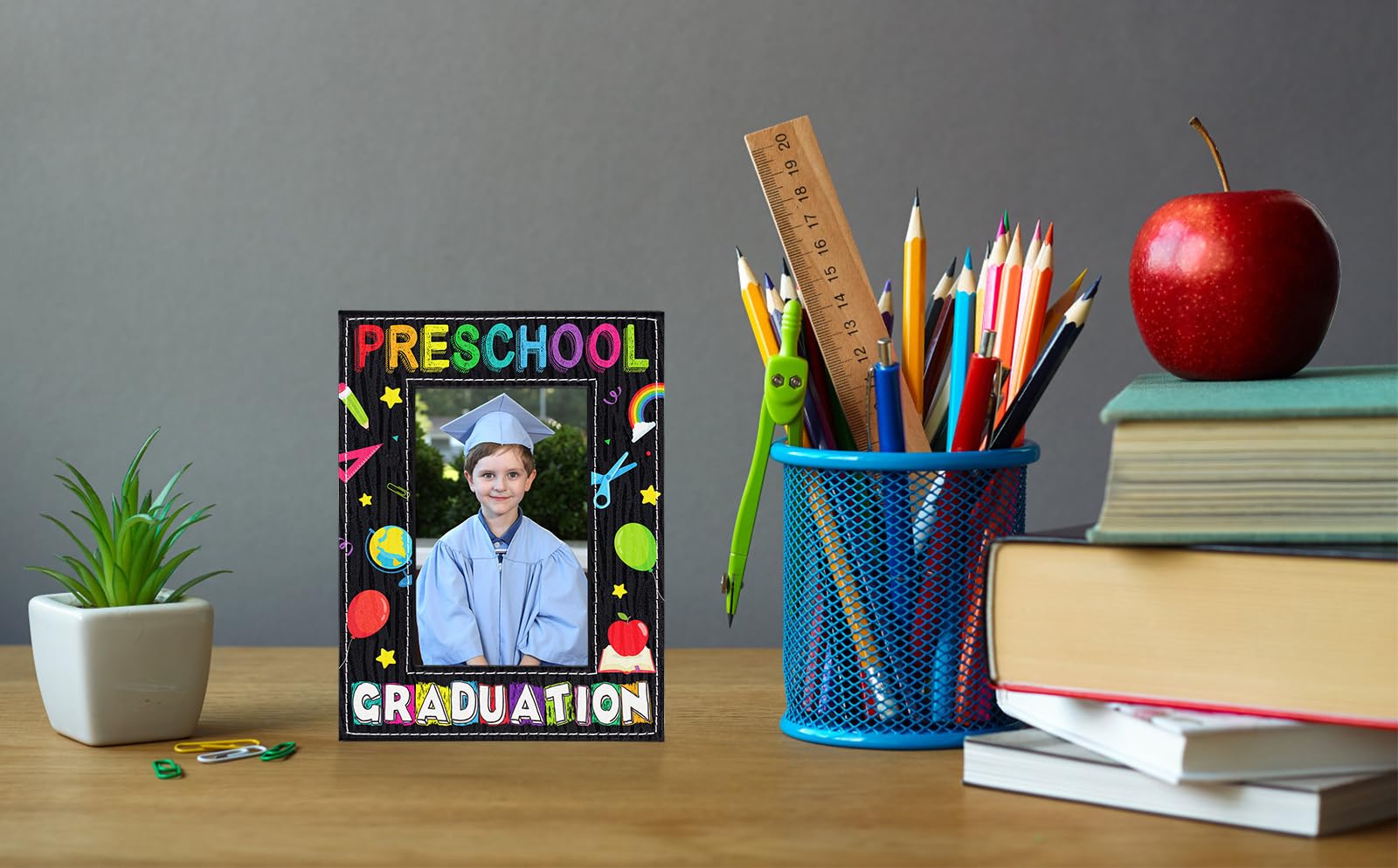 WaaHome 4x6 Preschool Graduation Picture Frame 2025 - Perfect Gift for Kids Graduation