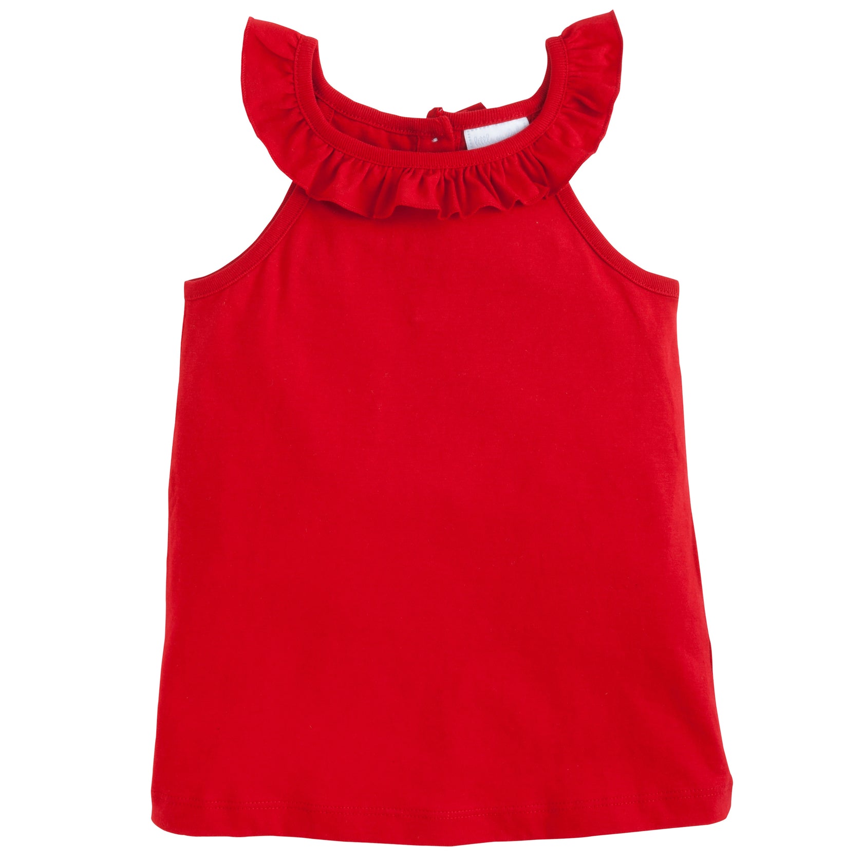 Red Ruffled Tank Top for Women - Flowy Sleeveless Blouse for Summer, Casual Wear, and Beach Outfits