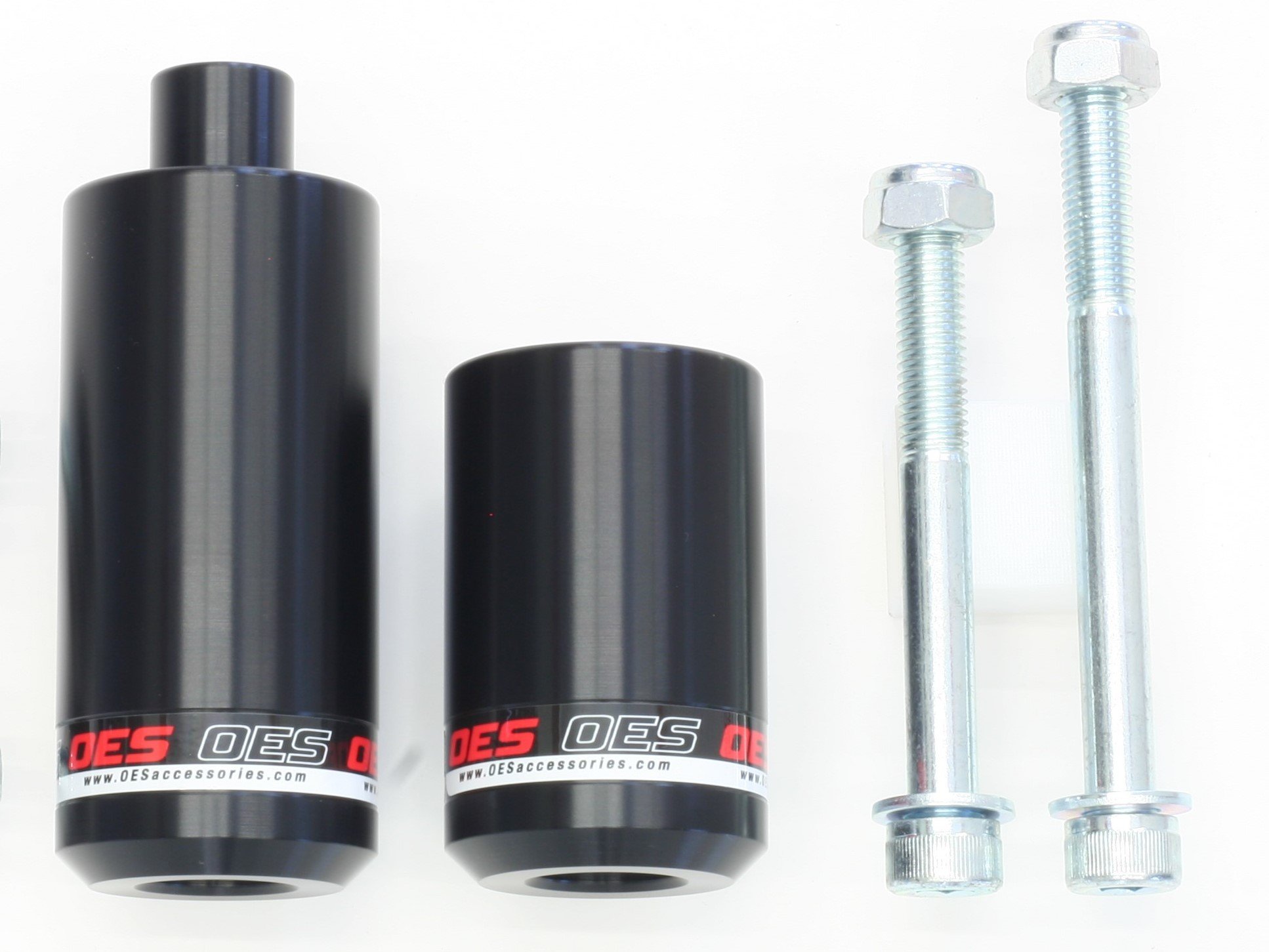 OES Frame Sliders for Kawasaki Ninja ZX6R ZX6RR 636 2003-2004 - Red (No Cut Required) - Motorcycle Protection