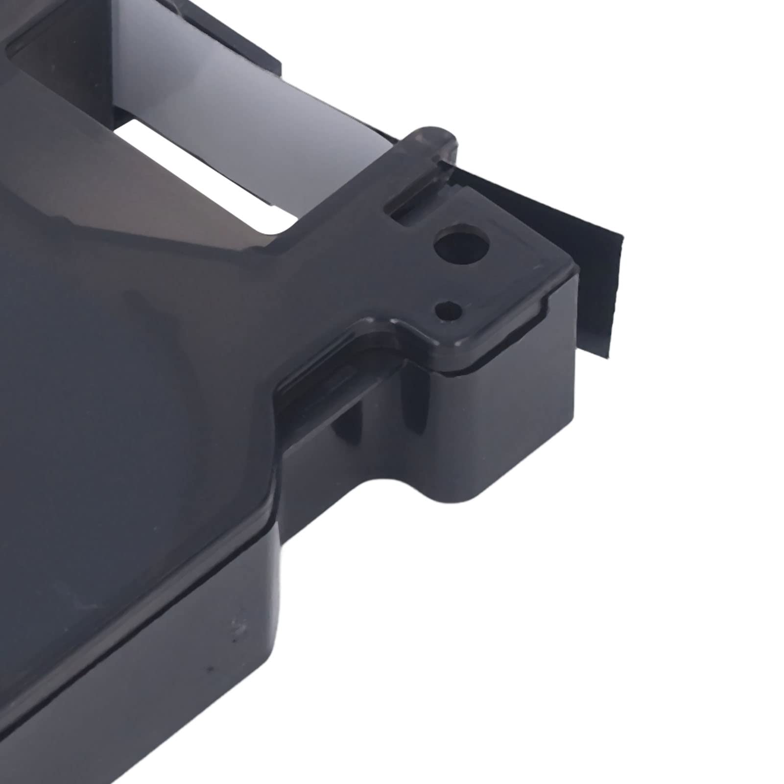 Waterproof Label Printer Tape - 12mm White on Black, 23ft Long for LM210D Label Maker - Ideal for Office, Shipping, and Organizing Supplies