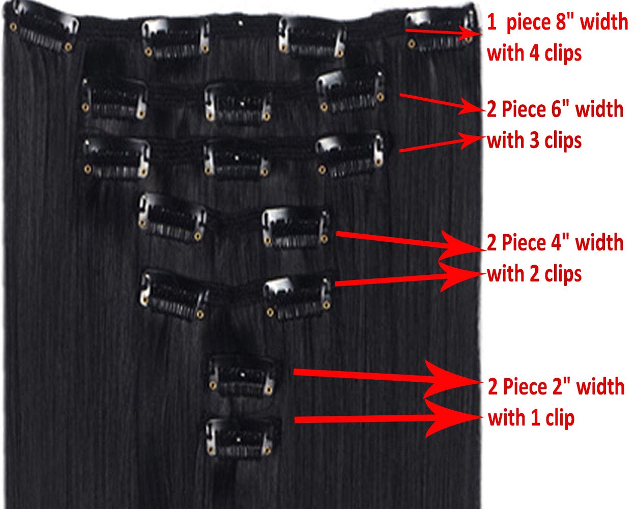 LELINTA 7Pcs 16 Clips 24 Inch Wavy Curly Clip-in Hair Extensions - Double Weft Full Head Human Hair - Light Pink for Volume & Length - Perfect for Parties, Weddings & Daily Styling