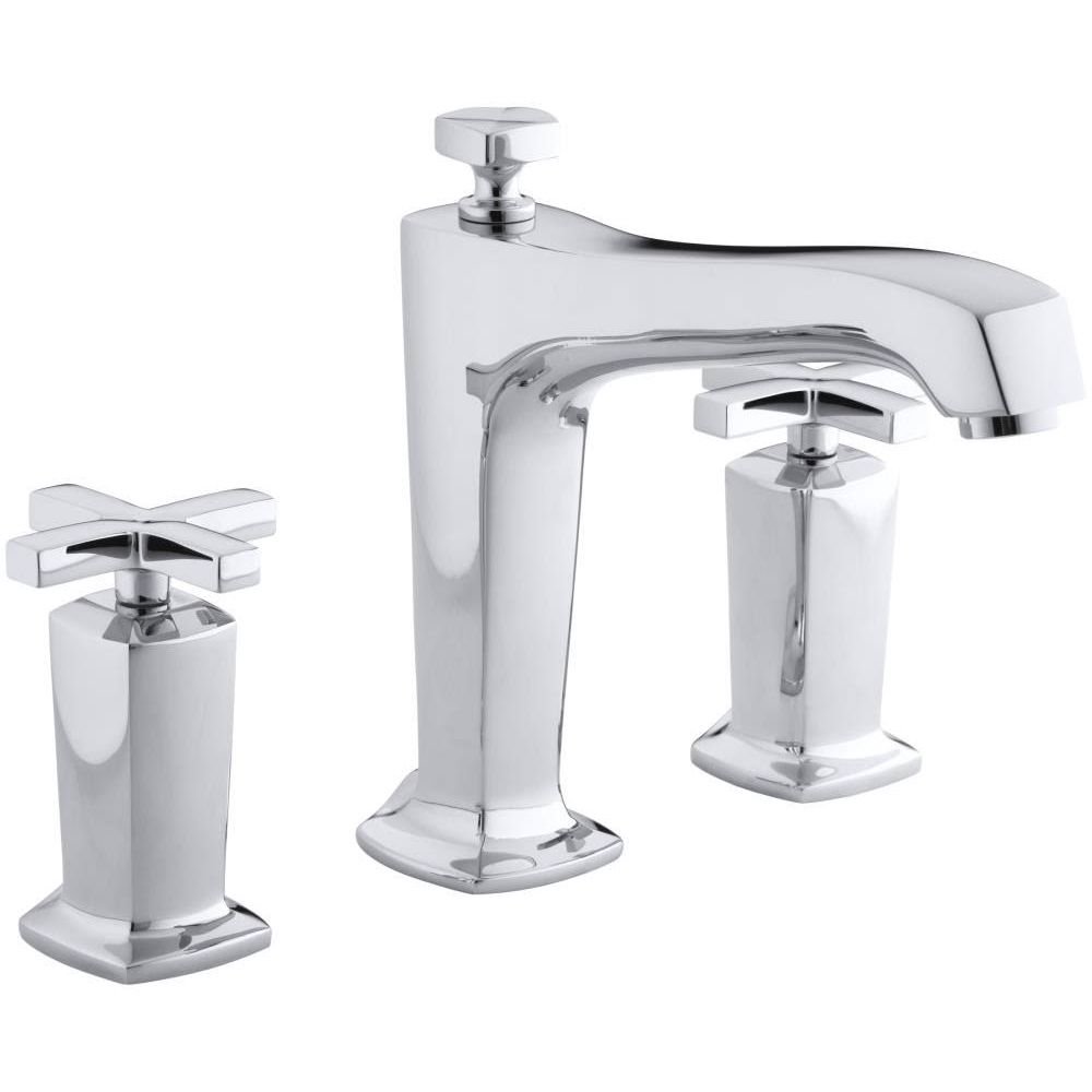 KOHLER Margaux Deck Mount Bathroom Faucet Trim Kit - Perfect for Modern Bathroom Renovations & Spa-Like Showers