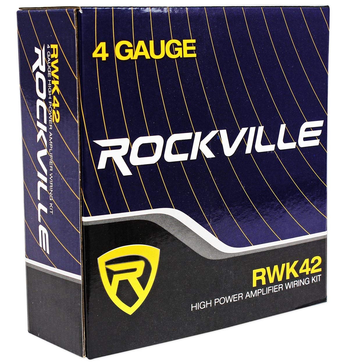 MB QUART FA2-400.4 400W 4-Channel Car Amplifier with Rockville RWK42 Wiring Kit - High Power Class Q1 Car Audio Amp for Clear Sound - Perfect for Car Stereo Upgrades & Bass Enhancement