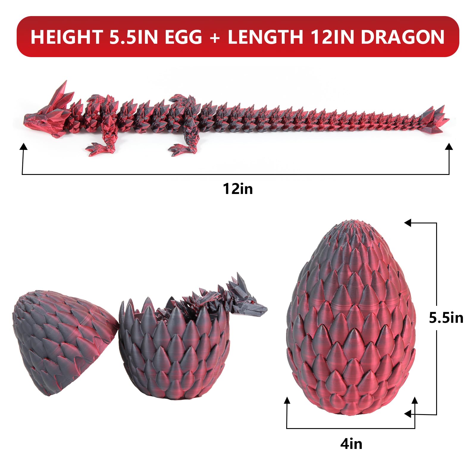 3D Printed Dragon Egg Toy - 12
